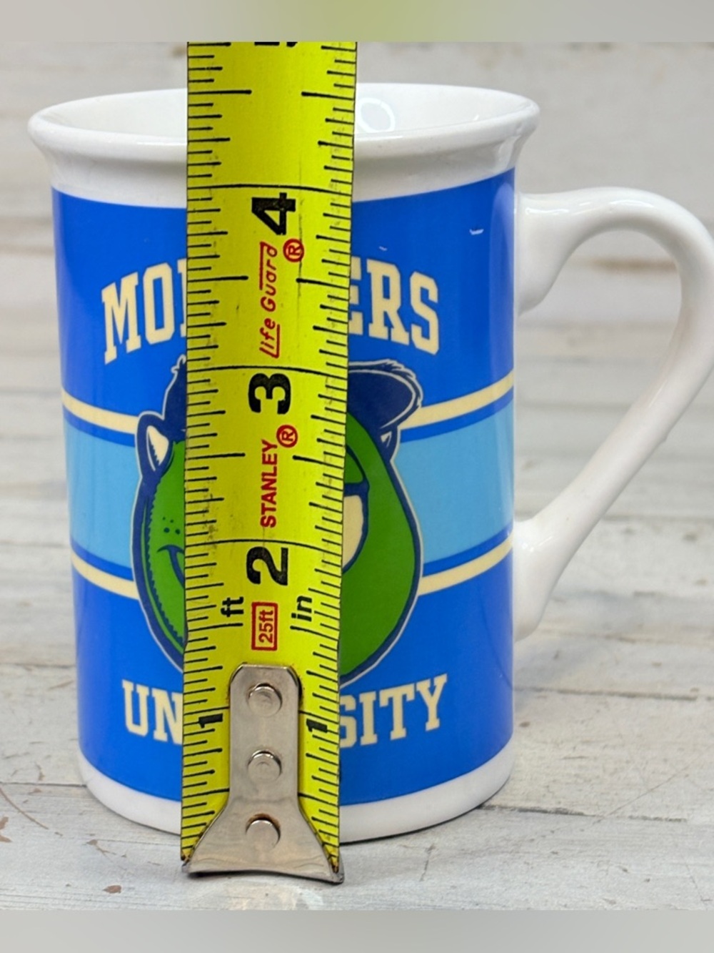 Monsters University MU Mike Wazowski Sulley Blue Coffee Mug Cup Disney Pixar - Picture 8 of 8
